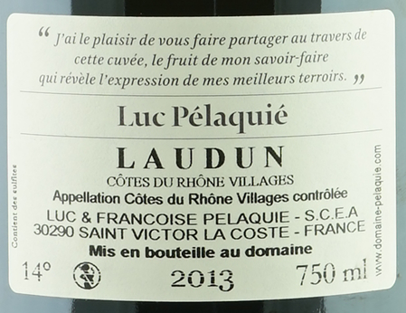 AOP Laudun Blanc LP (Frankreich, südliche Rhone)