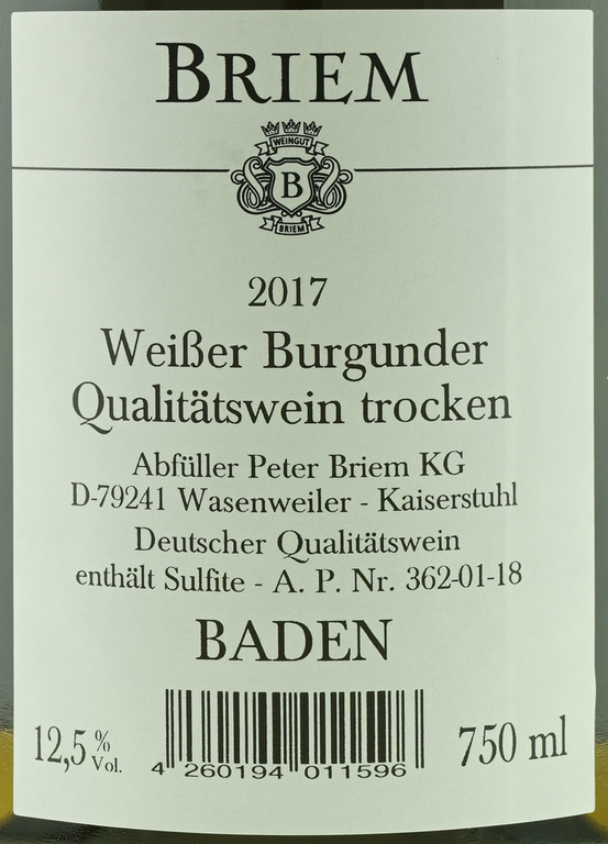 Weißburgunder Qualitätswein (Deutschland, Baden)