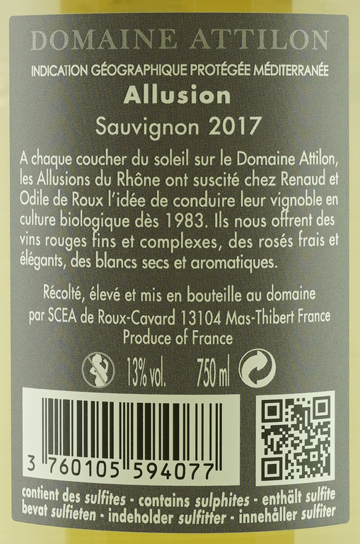 IGP Sauvignon Blanc Allusion (Frankreich, Provence)