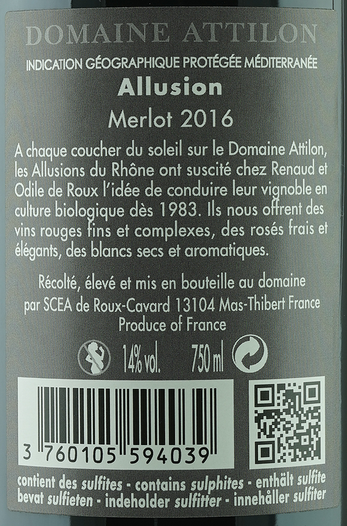 IGP Merlot Allusion (Frankreich, Provence)