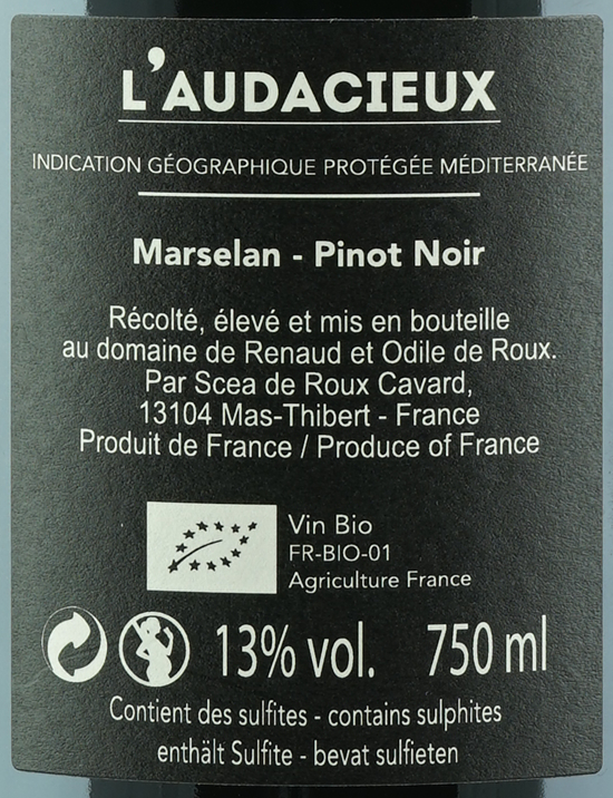 IGP L'Audacieux Rouge (Frankreich, Provence)