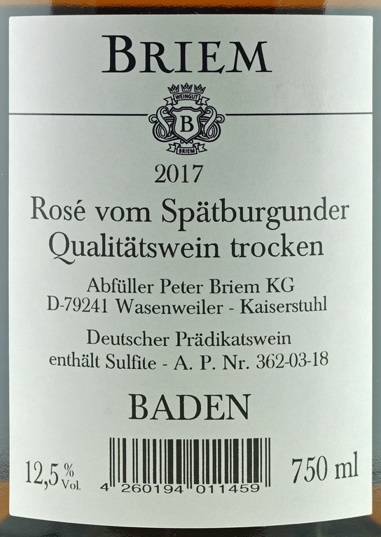 Rosé Qualitätswein (Deutschland, Baden)